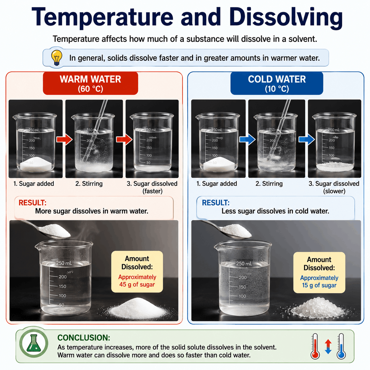 Temperature and Dissolving