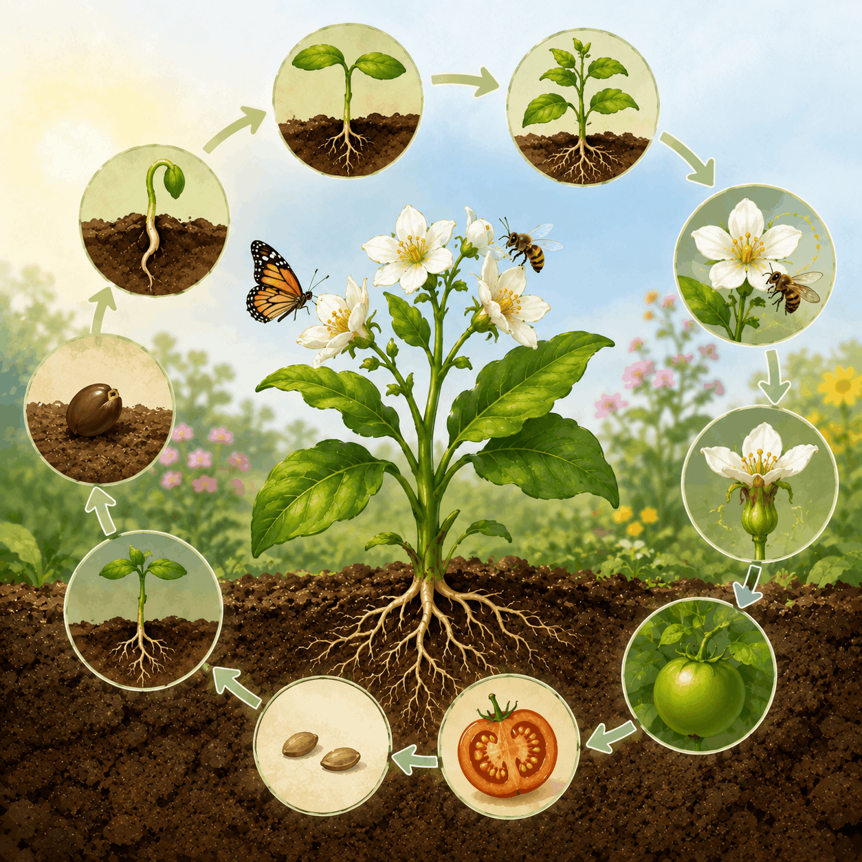 Processes of Reproduction and Growth in Plants