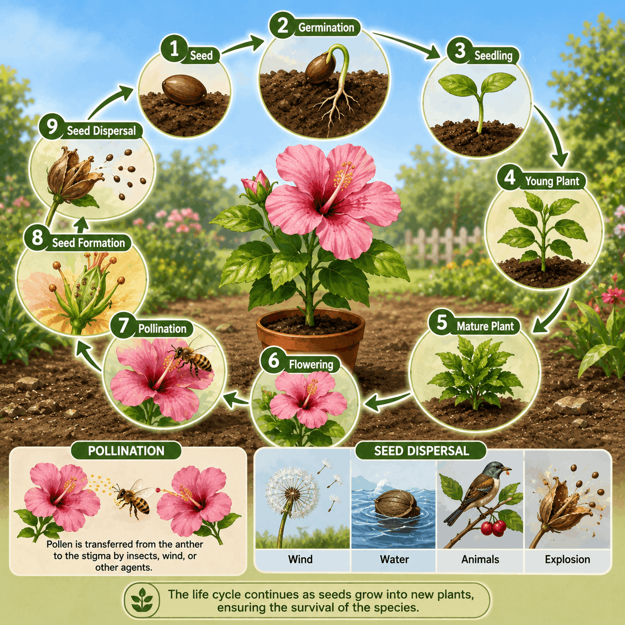 Life Cycle of Flowering Plants