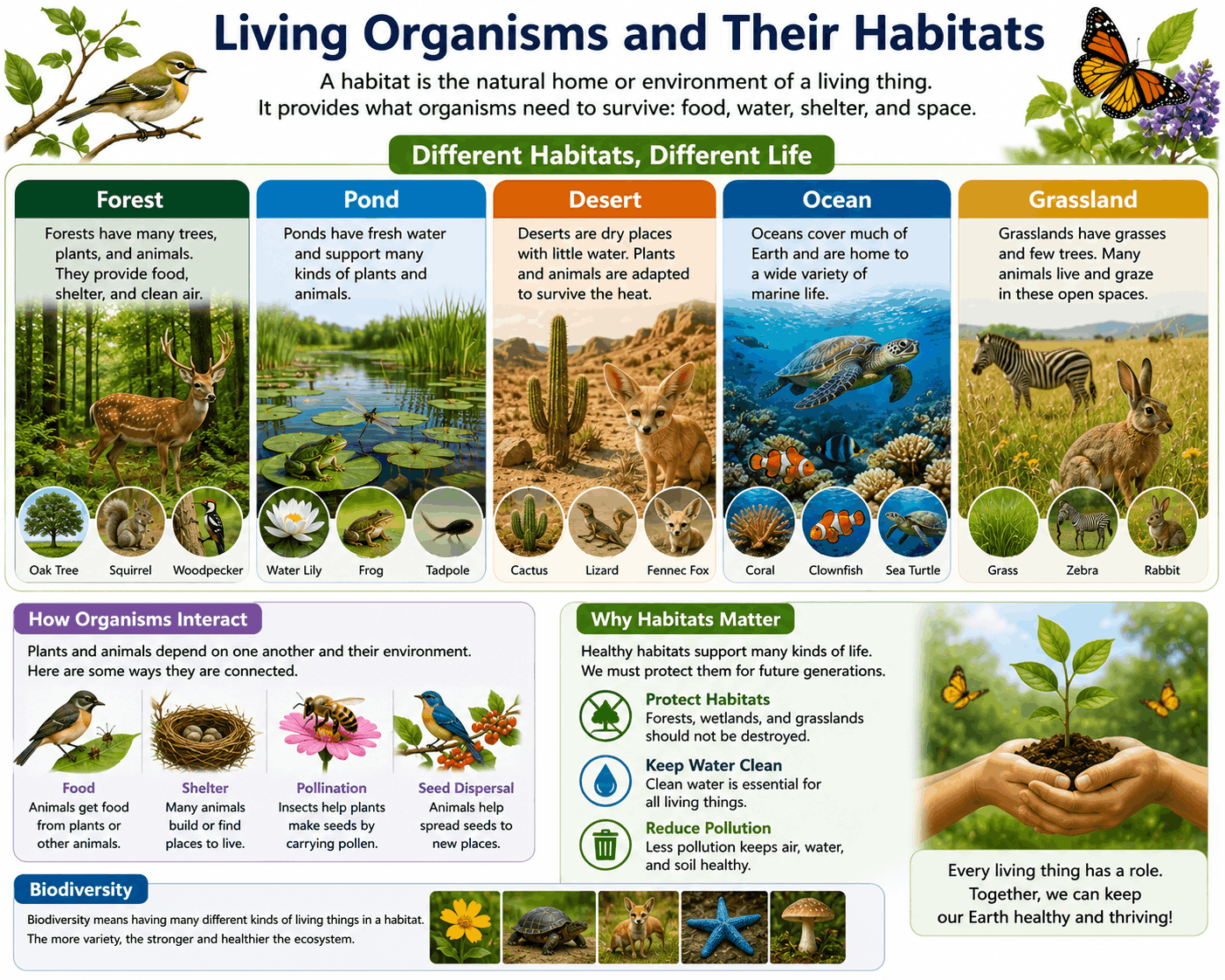 Living Organisms and Their Habitats
