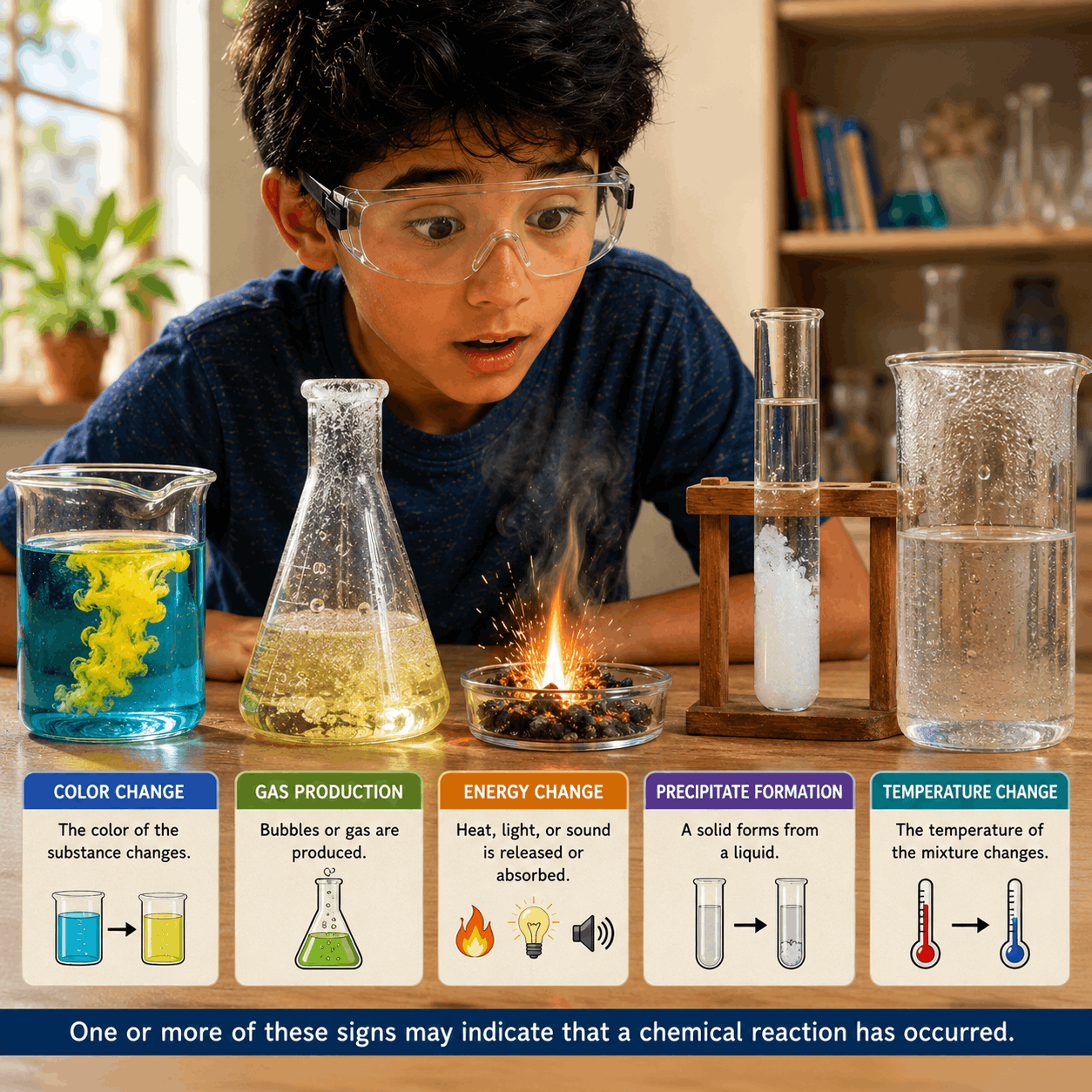 Indicators of Chemical Reactions