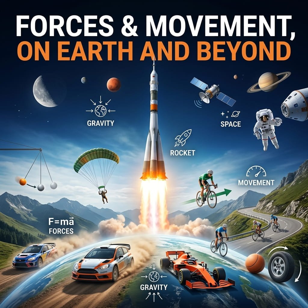 Forces and Movement, on Earth and Beyond