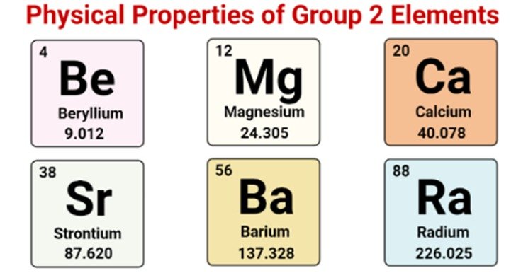 Group 2, the alkaline earth metals